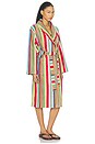 view 4 of 5 Bathrobe in Butterfly Stripe