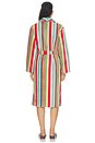 view 5 of 5 Bathrobe in Butterfly Stripe