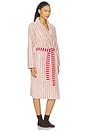 view 4 of 5 Bathrobe in Ladybug Stripe