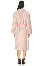 view 5 of 5 Bathrobe in Ladybug Stripe