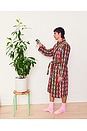 view 8 of 10 Bathrobe in Red Weave