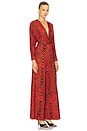 view 2 of 3 Aurelia Two Jumpsuit in Wood Grain Red