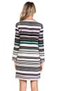 view 3 of 5 Ruby Striped Dress in Banded Dots