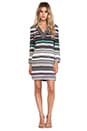 view 4 of 5 Ruby Striped Dress in Banded Dots