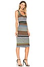view 2 of 3 VESTIDO MIDO DE PUNTO in Alexander Navy Multi