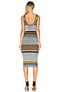 view 3 of 3 VESTIDO MIDO DE PUNTO in Alexander Navy Multi