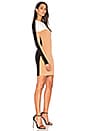 view 2 of 3 Knit Colorblock Dress in Camel & Ivory