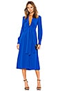 view 1 of 3 Plunge Knot Midi Dress in Cobalt