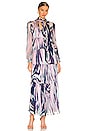 view 1 of 3 VESTIDO MARQUIS in Tie Dye Zebra Medium Indigo