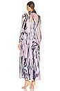 view 3 of 3 VESTIDO MARQUIS in Tie Dye Zebra Medium Indigo