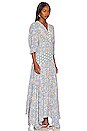 view 2 of 3 Gaines Long Dress in Sun Skyblue & Floral Skyblue