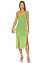 view 1 of 3 Lester Dress in Bella Palm Signature Turquoise