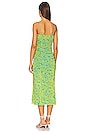 view 3 of 3 Lester Dress in Bella Palm Signature Turquoise
