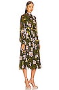 view 2 of 3 KENT 미디 원피스 in August Floral & Medium Khaki