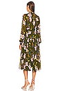 view 3 of 3 KENT 미디 원피스 in August Floral & Medium Khaki