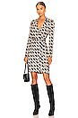 view 1 of 3 New Jeanne Two Mini Dress in Paisley Chainlink & Black