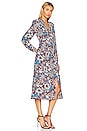 view 2 of 3 Erica Midi Dress in Floral Patch & Wine Pink