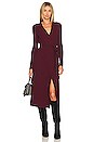 view 1 of 3 Cristoph Wrap Midi Dress in Wine Pink