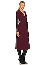 view 2 of 3 Cristoph Wrap Midi Dress in Wine Pink