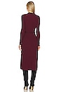 view 3 of 3 Cristoph Wrap Midi Dress in Wine Pink