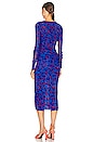 view 3 of 3 VESTIDO MIDI EDYNA in Petite Floral & Deep Blue
