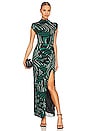 view 1 of 3 APOLLO ドレス in Zebra Bark Large Dvf Emerald