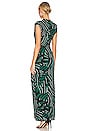 view 3 of 3 APOLLO ドレス in Zebra Bark Large Dvf Emerald