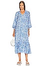 view 1 of 3 Fortina Dress in April Tiger Signature Blue