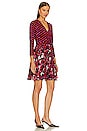 view 2 of 3 Irina Dress in Passion Petals/magic Dot Red