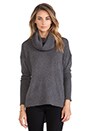 view 1 of 3 PULL COL ROULÉ AHIGA in Medium Grey