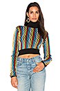 view 1 of 4 Turtleneck Crop Sweater in Bodin Stripe Multi