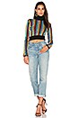 view 4 of 4 Turtleneck Crop Sweater in Bodin Stripe Multi
