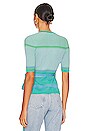 view 3 of 4 Lyric Sweater in Knit Stripe Cloud Turquoise