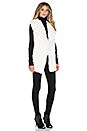 view 3 of 4 Denver Knit Back Rabbit Fur Vest in Ivory