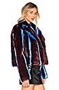 view 2 of 4 CHAQUETA FAUX FUR in Cabernet Multi