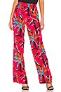view 1 of 4 Wide Leg Pant in Harlow Magenta & Alexander Navy
