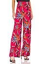 view 2 of 4 Wide Leg Pant in Harlow Magenta & Alexander Navy