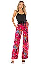 view 4 of 4 Wide Leg Pant in Harlow Magenta & Alexander Navy