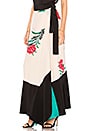 view 2 of 4 FALDA MIDI DRAPED WRAP in Farren Pearl, Black & Jade