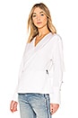 view 3 of 5 Cross Over Tied Blouse in White