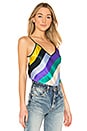 view 2 of 4 Silk Cami in Carson Stripe Multi & Black