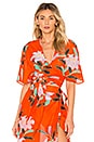 view 1 of 4 Tie Front Top in Argos Clementine
