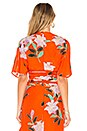view 3 of 4 Tie Front Top in Argos Clementine