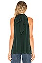 view 3 of 4 Tie Neck Tank in Hunter