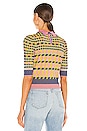 view 3 of 4 TOP MANCHES COURTES JENNY in Floating Gingham Pink