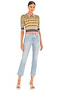 view 4 of 4 TOP MANCHES COURTES JENNY in Floating Gingham Pink