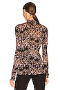 view 3 of 4 Double Layer Remy Top in Ink Dots Small Lavender Pink