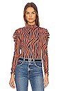view 1 of 4 New Remy Top in Zebra Brown