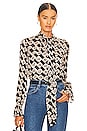view 1 of 5 Tina Top in Paisley Chainlink & Black