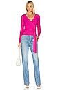 view 4 of 4 Evadine Wrap Top in Pink